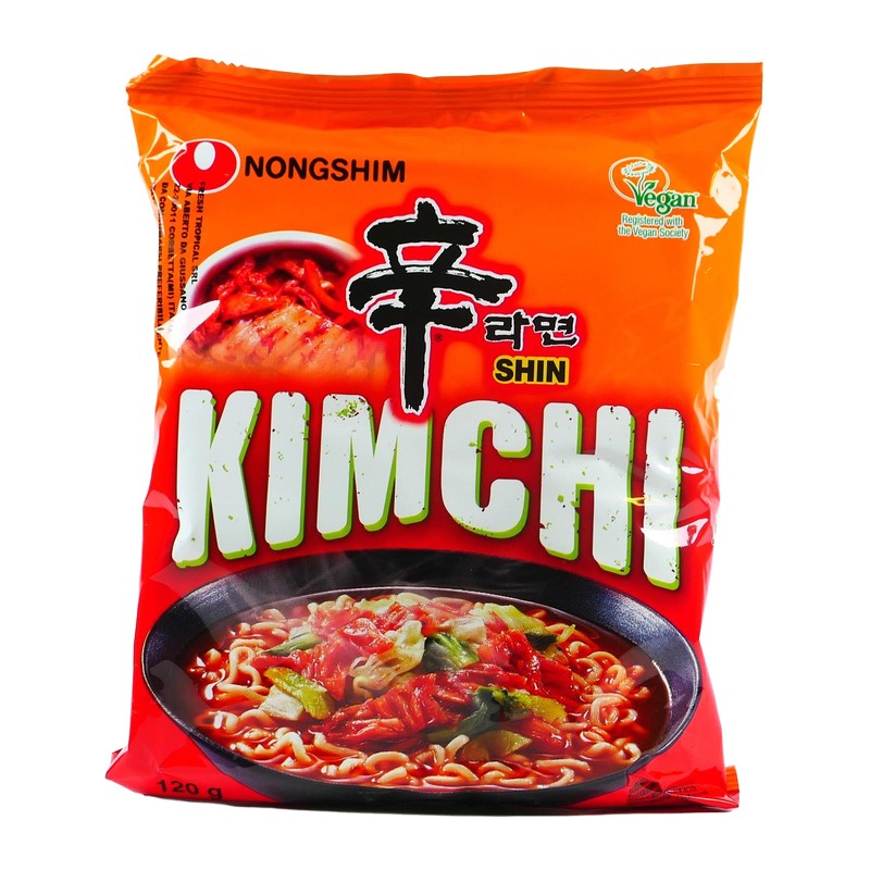Ramen Istantanei Nongshim Shin Gusto Kimchi Piccante Vegano 120g